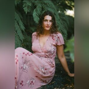 Christy Dawn “The Dawn Dress” in Pink Floral (Size XL)